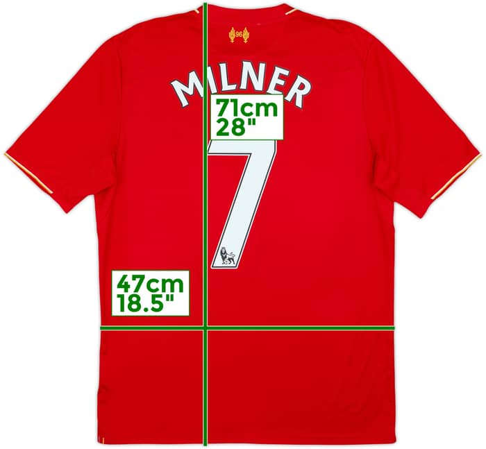 2015-16 Liverpool Home Shirt Milner #7 - 7/10 - (S)