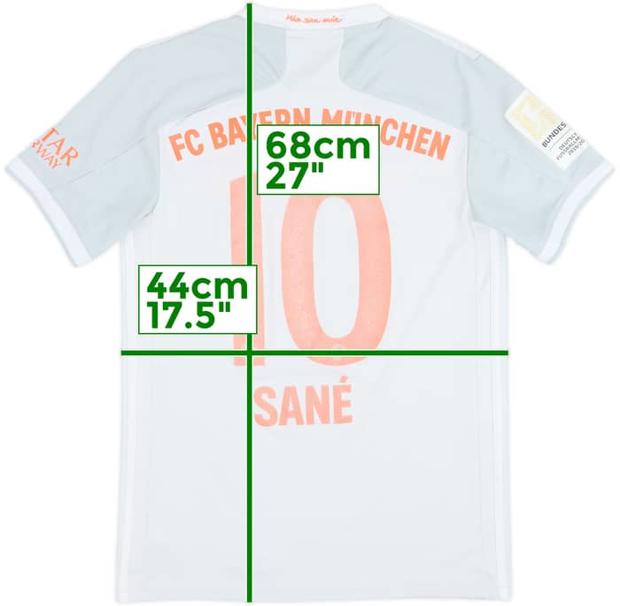 2020-21 Bayern Munich Away Shirt Sane #10 - 4/10 - (S)