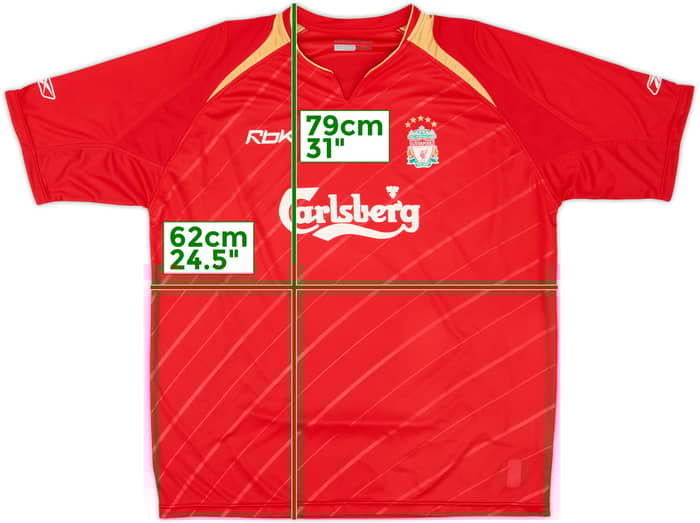 2005-06 Liverpool CL Home Shirt - 6/10 - (XL)