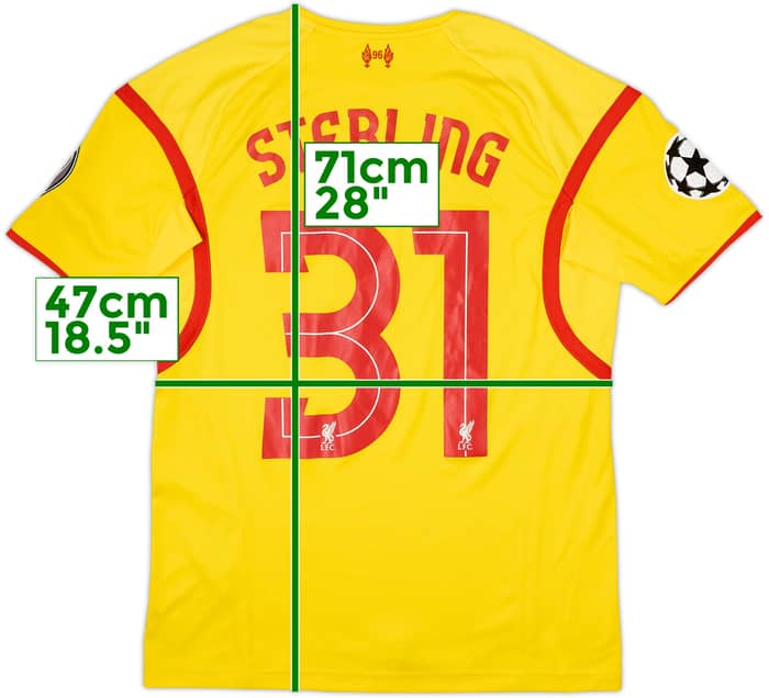 2014-15 Liverpool Away Shirt Sterling #31 - 7/10 - (S)