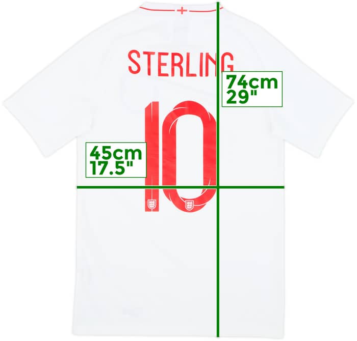 2018-19 England Home Shirt Sterling #10 - 9/10 - (S)