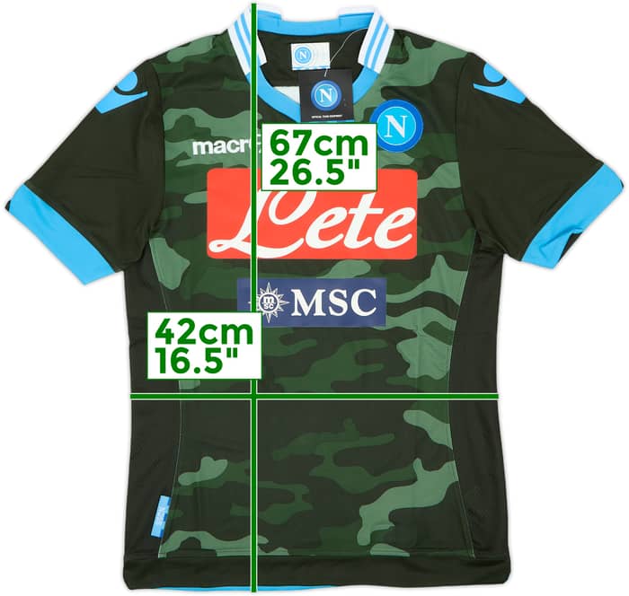 2013-14 Napoli Camiseta de visitante (S)