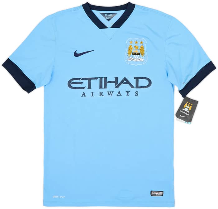 Camiseta de local del Manchester City 2014-15 Kun Aguero #16 (S)