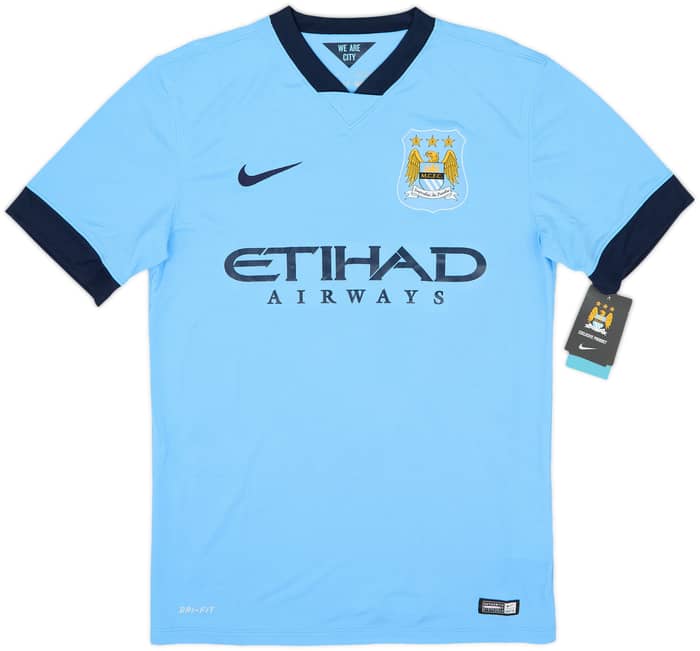 Camiseta de local del Manchester City 2014-15 Kun Aguero #16 (S)