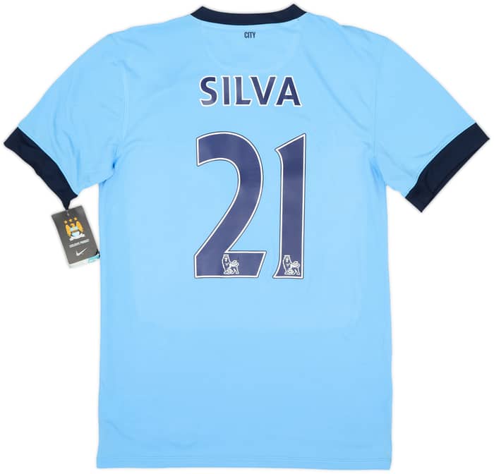 Camiseta de local del Manchester City 2014-15 Silva #21 (S)