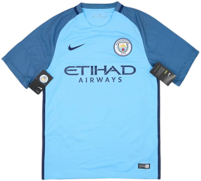 2016-17 Manchester City Home Shirt Kun Aguero #10 (S)