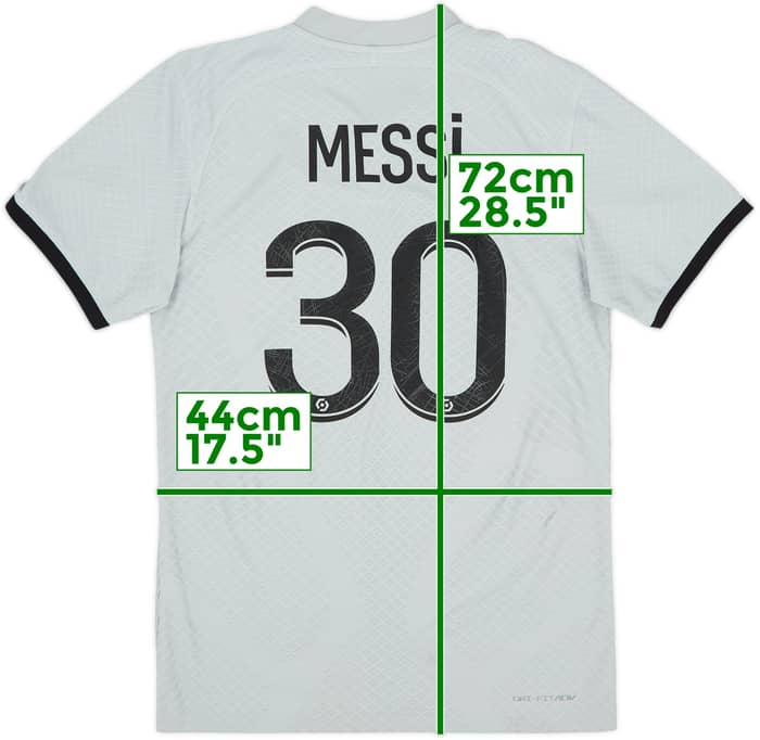 2022-23 Paris Saint-Germain Authentic Away Shirt Messi #30 - 9/10 - (S)