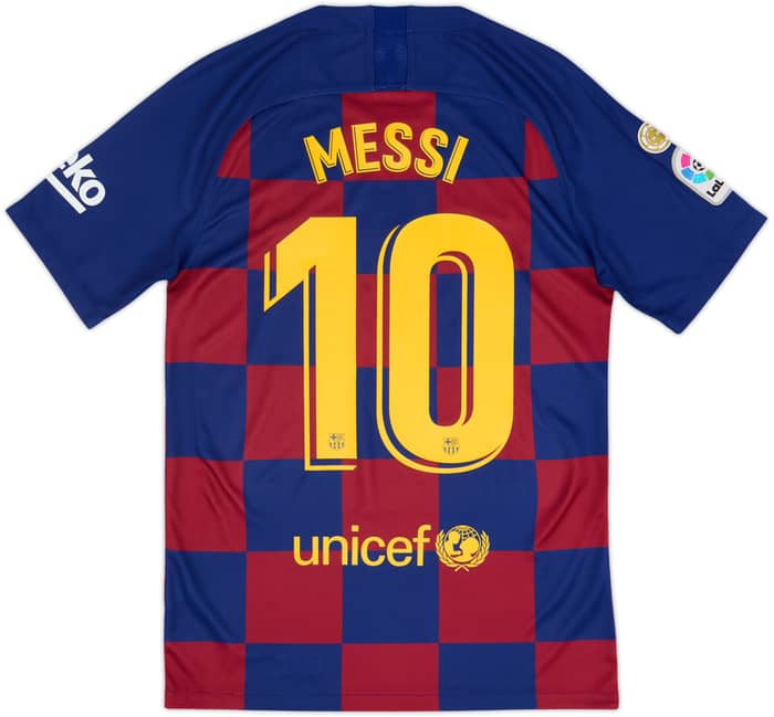 2019-20 Barcelona Home Shirt Messi #10 - 8/10 - (S)