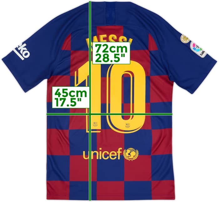 2019-20 Barcelona Home Shirt Messi #10 - 8/10 - (S)