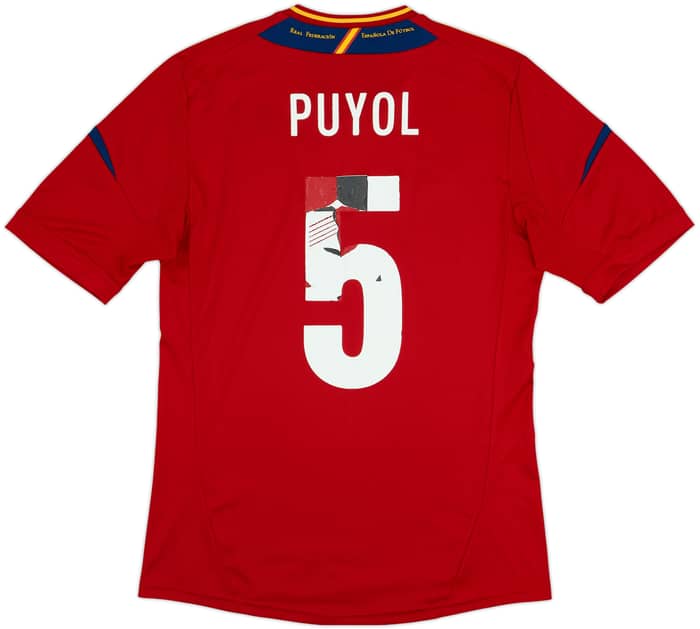2011-12 Spain Home Shirt Puyol #5 - 4/10 - (S)