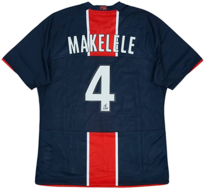 Camiseta de local versión jugador del Paris Saint-Germain 2008-09 Makelele #4 - 7/10 - (L)