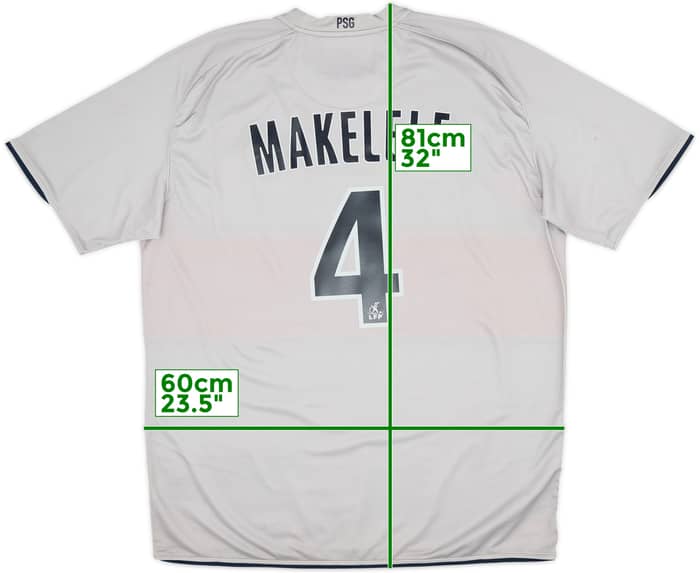 2008-09 Paris Saint-Germain Player Issue Away Shirt Makelele #4 - 7/10 - (XL)