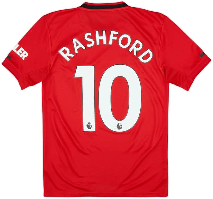 2019-20 Manchester United Home Shirt Rashford #10 - 7/10 - (XS)