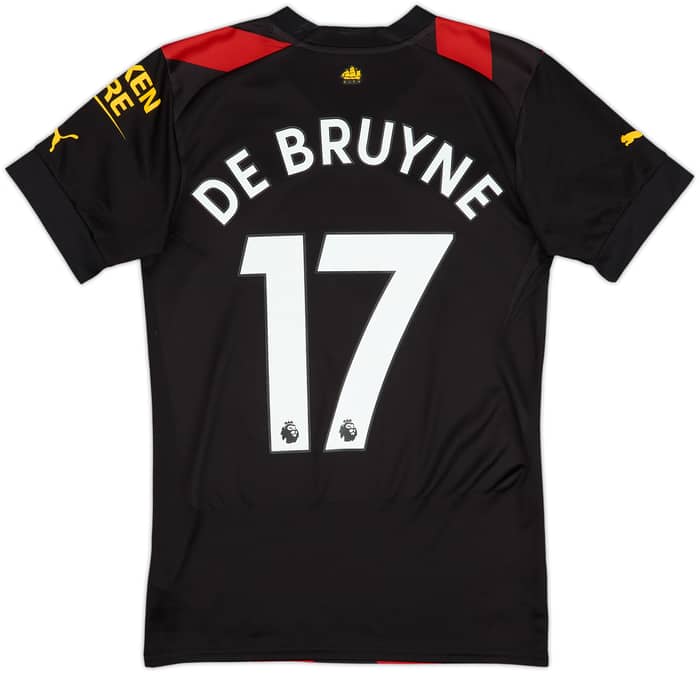 Camiseta de visitante del Manchester City 2022-23 De Bruyne #17 - 8/10 - (XS)