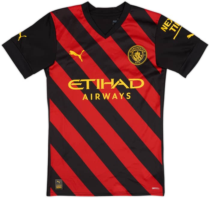 Camiseta de visitante del Manchester City 2022-23 De Bruyne #17 - 8/10 - (XS)