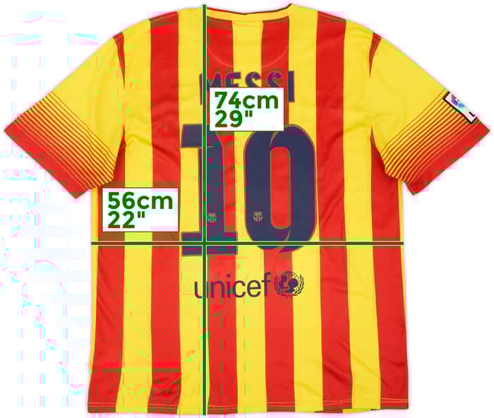 2013-15 Barcelona Away Shirt Messi #10 - 6/10 - (L)