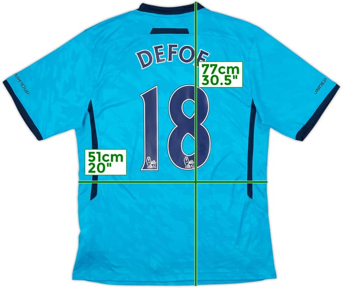 2013-14 Tottenham Away Shirt Defoe #18 - 7/10 - (M)