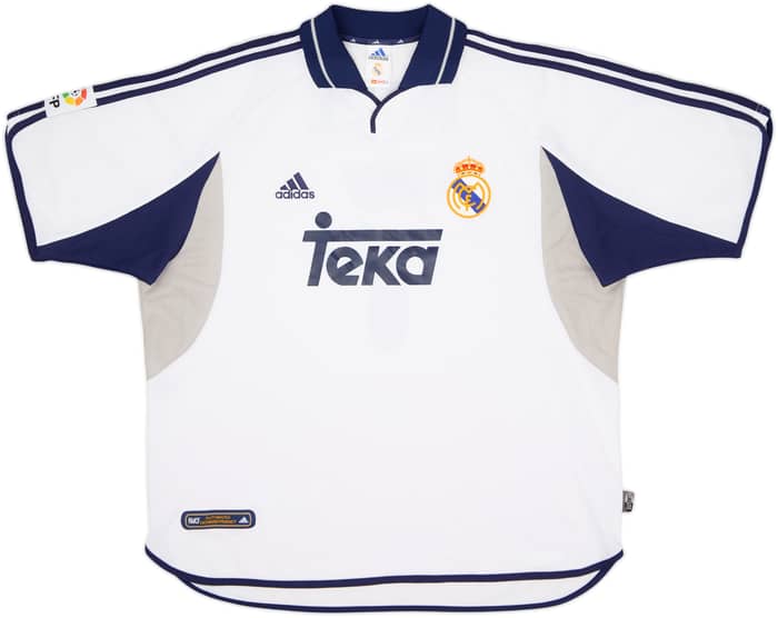 2000-01 Real Madrid Home Shirt Raul #7 - 8/10 - (XL)