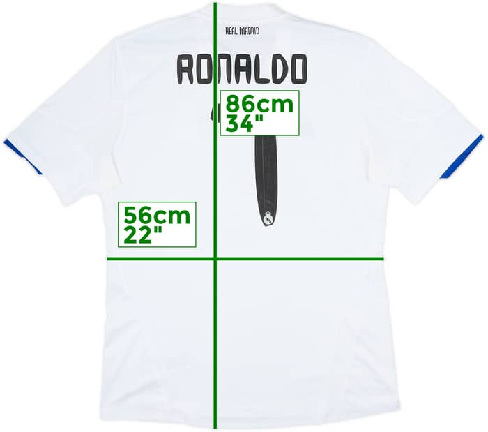 2010-11 Real Madrid Home Shirt Ronaldo #7 - 6/10 - (XL)