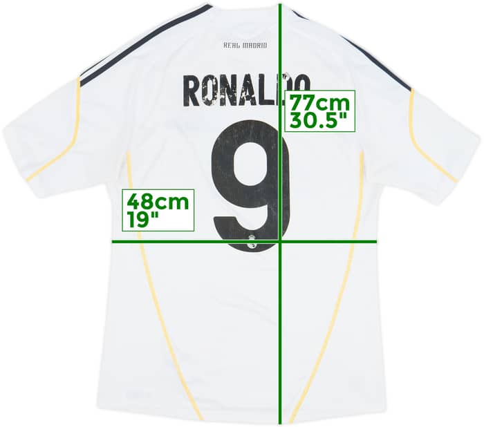 2009-10 Real Madrid Home Shirt Ronaldo #9 - 4/10 - (M)
