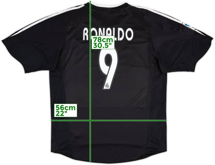2004-05 Real Madrid Away Shirt Ronaldo #9 - 6/10 - (L)