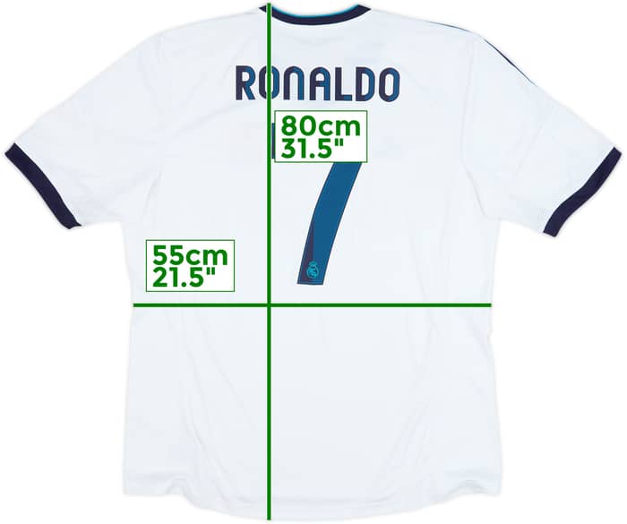 2012-13 Real Madrid Camiseta Local Ronaldo #7 - 7/10 - (XL)