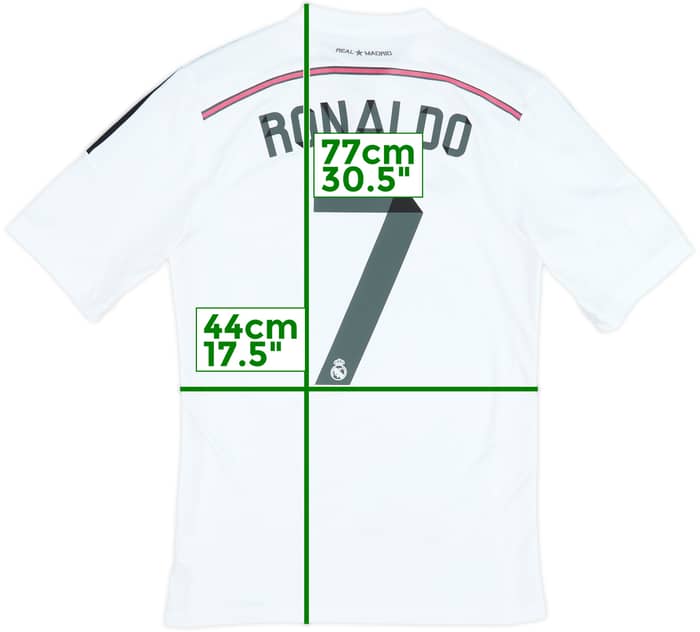 2014-15 Real Madrid Home Shirt Ronaldo #7 - 8/10 - (M)