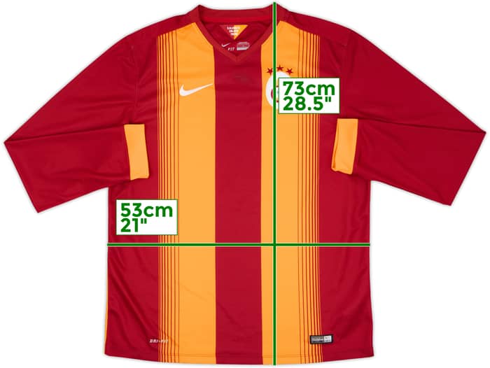 2014-15 Galatasaray Home L/S Shirt - 5/10 - (L)