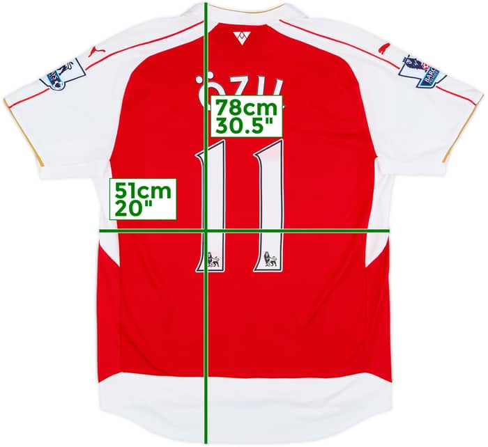 2015-16 Arsenal Home Shirt Ozil #11 - 8/10 - (L)