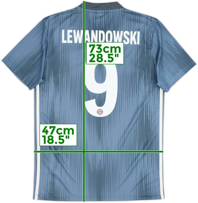 2018-19 Bayern Munich Third Shirt Lewandowski #9 - 8/10 - (S)