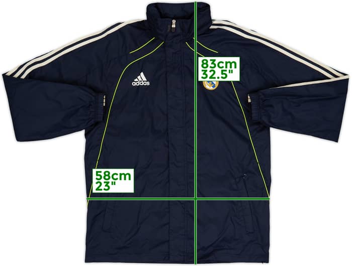 2010-11 Real Madrid adidas Hooded Rain Jacket - 8/10 - (L)