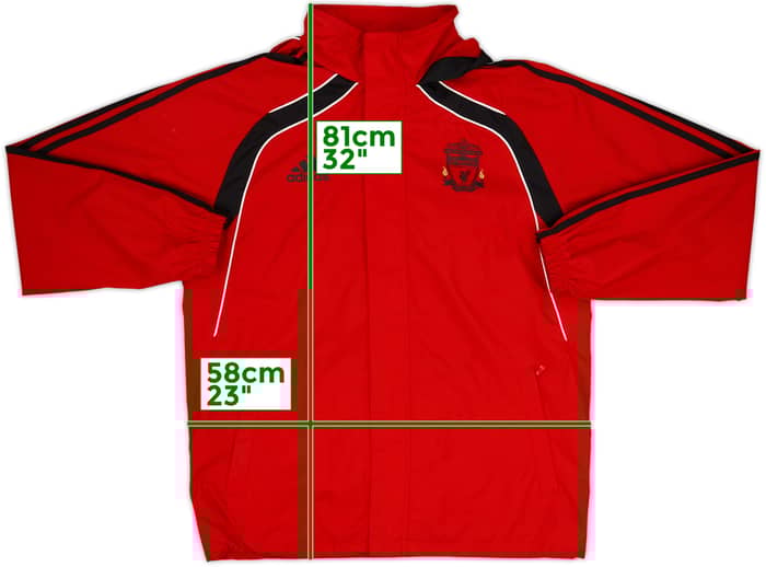 2010-11 Liverpool adidas Hooded Track Jacket - 7/10 - (M/L)