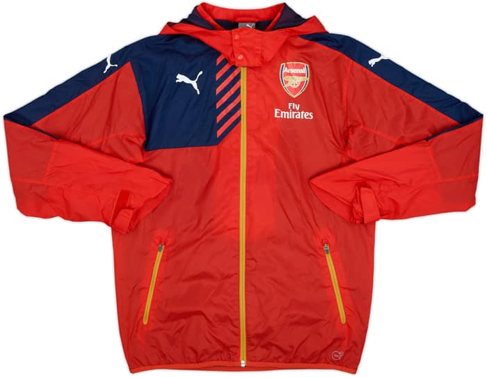 2015-16 Arsenal Puma Hooded Rain Jacket - 10/10 - (M)