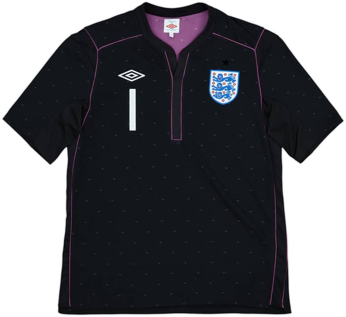 2010-11 England GK S/S Shirt Hart #1 - 7/10 - (L)