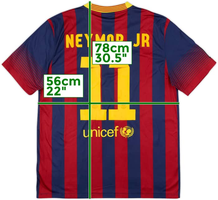 2013-14 Barcelona Home Shirt Neymar #11 - 5/10 - (L)