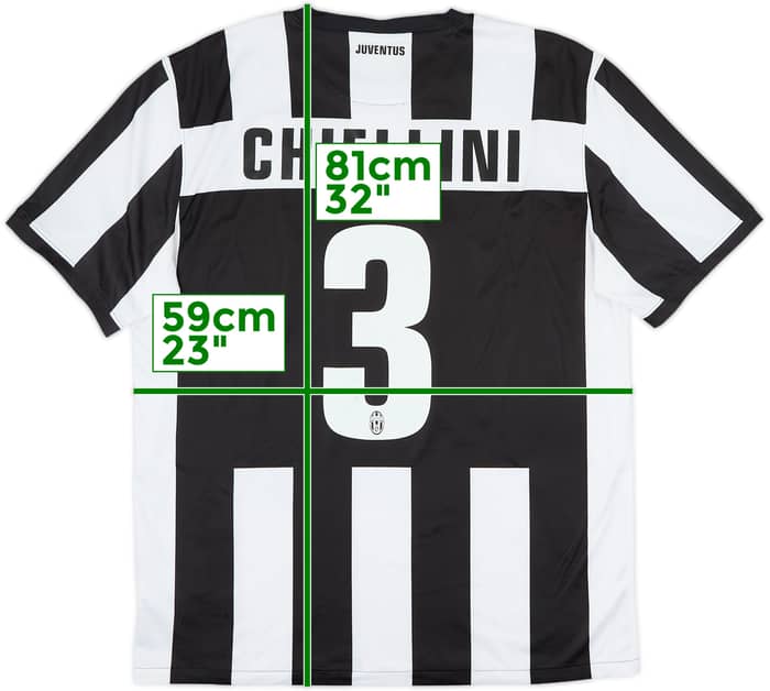 2012-13 Juventus Home Shirt Chiellini #3 - 7/10 - (XL)