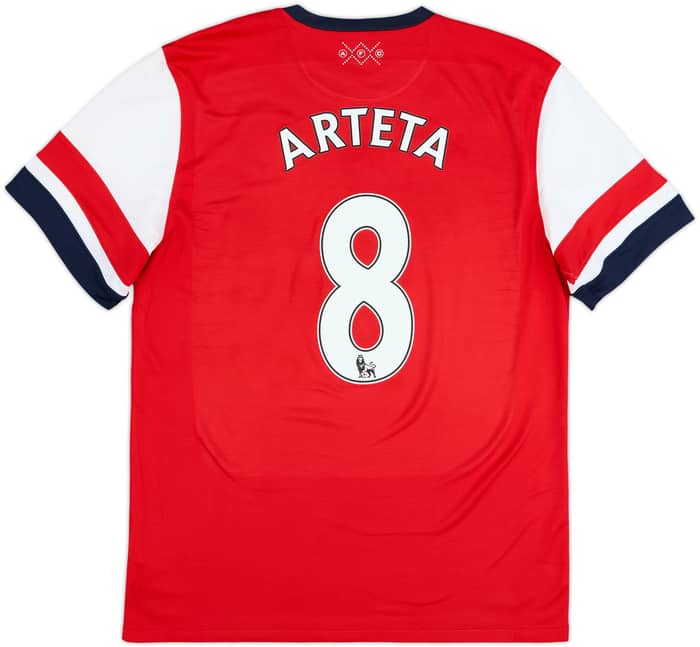 2012-14 Arsenal Home Shirt Arteta #8 - 6/10 - (L)