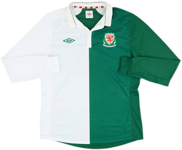 2012-14 Wales Away L/S Shirt - 7/10 - (L)