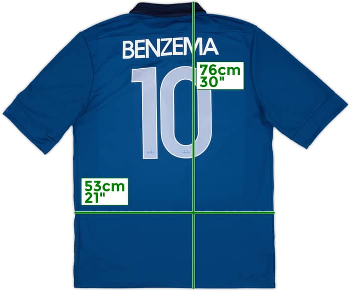 2011-12 France Home Shirt Benzema #10 - 5/10 - (L)