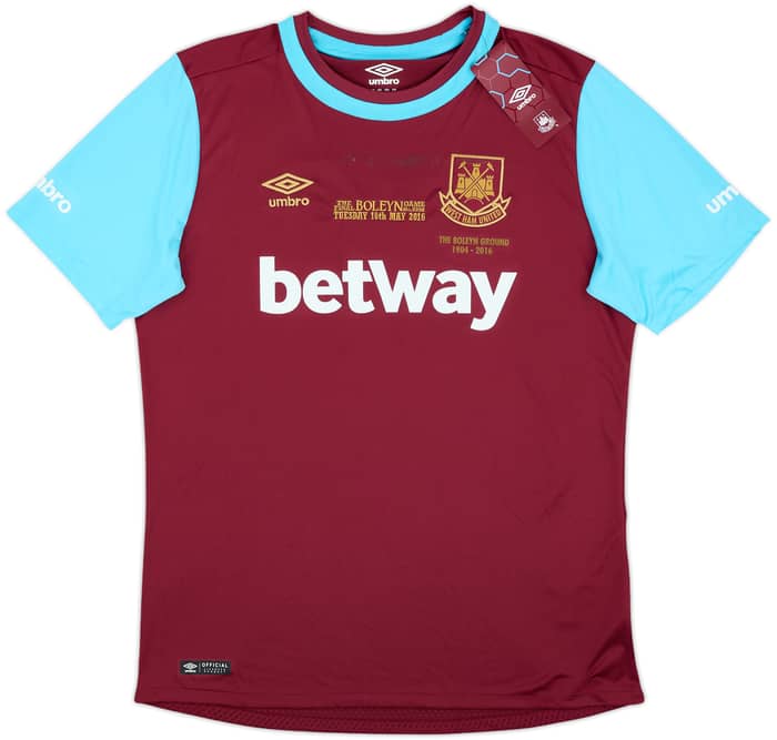 2015-16 West Ham 'Boleyn' Home Shirt Noble #16 (L)