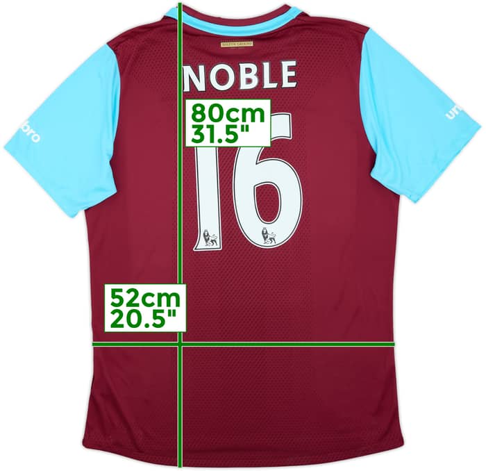 2015-16 West Ham 'Boleyn' Home Shirt Noble #16 (L)