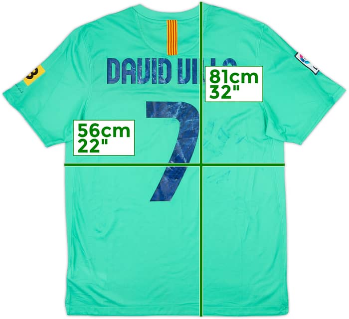 2010-11 Barcelona Away Shirt David Villa #7 - 4/10 - (L)