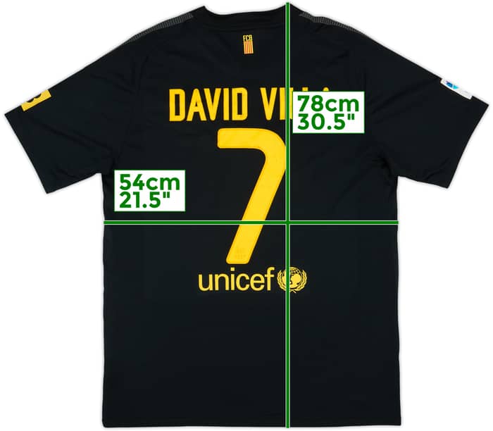 2011-12 Barcelona Away Shirt David Villa #7 - 5/10 - (L)