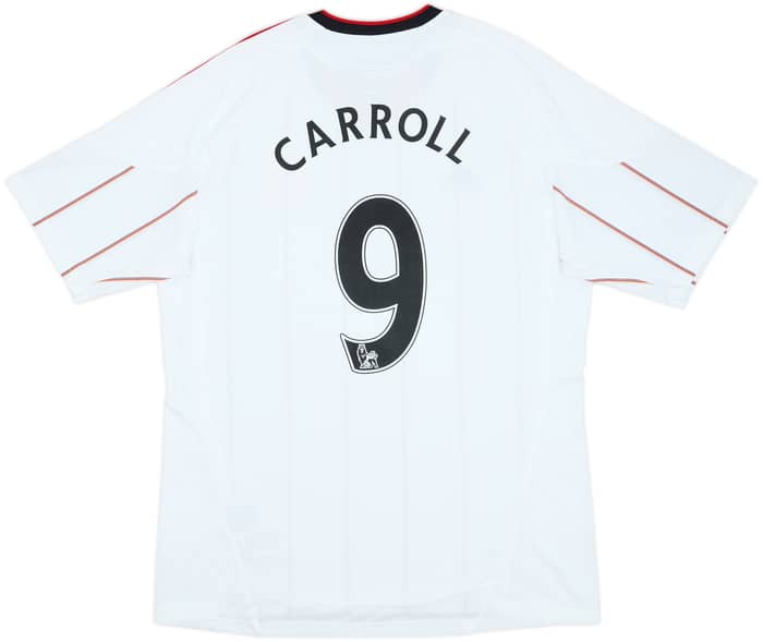 2010-11 Liverpool Away Shirt Carroll #9 - 7/10 - (L)