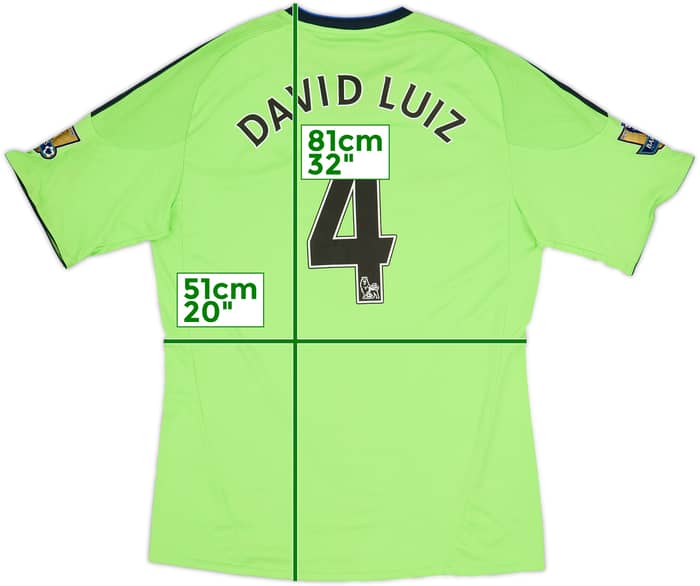 2010-11 Chelsea Third Shirt David Luiz #4 - 9/10 - (L)