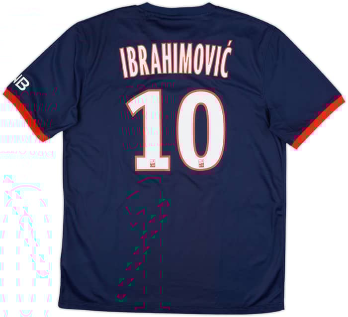 2013-14 Paris Saint-Germain Home Shirt Ibrahimovic #10 - 6/10 - (L)