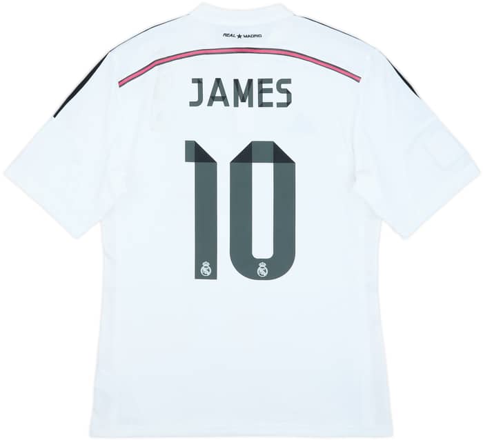 2014-15 Real Madrid Home Shirt James #10 - 5/10 - (L)