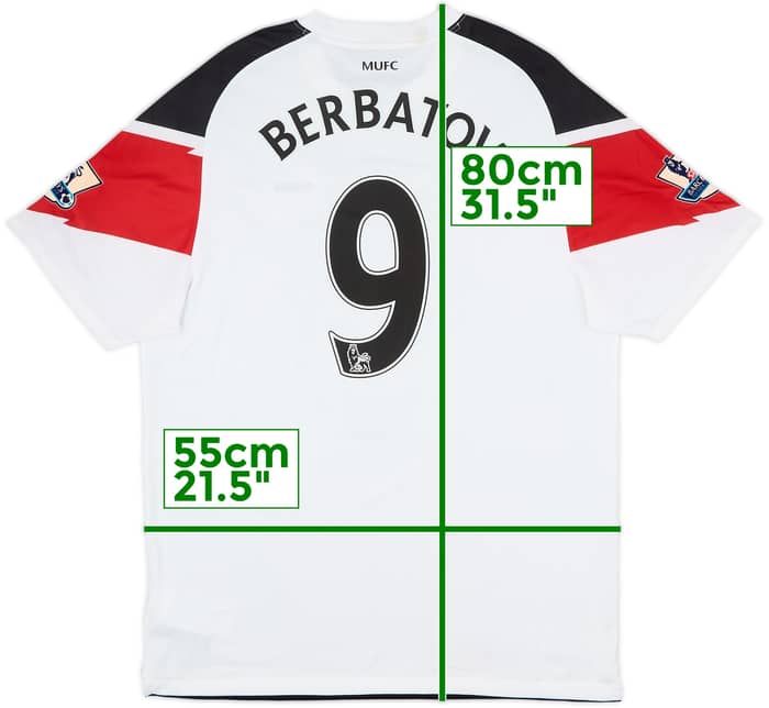 2010-12 Manchester United Away Shirt Berbatov #9 - 6/10 - (L)