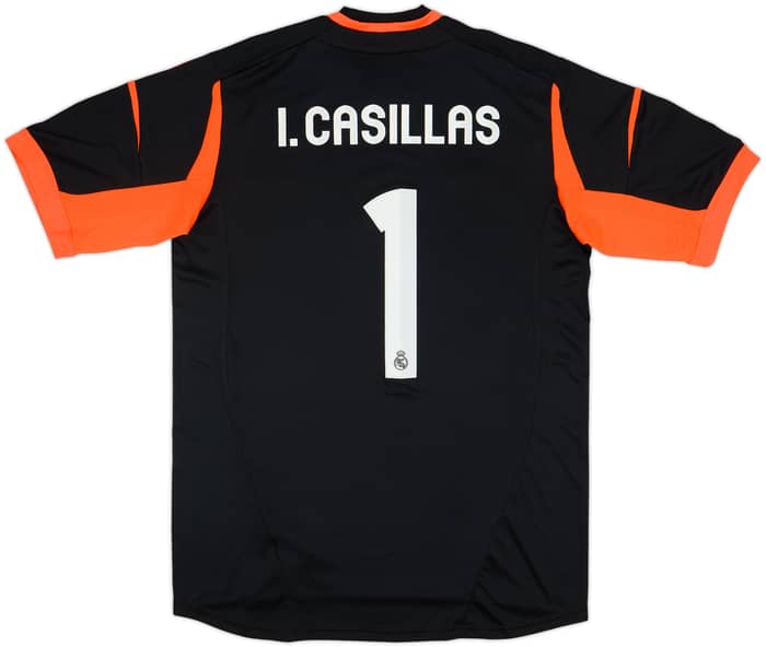 2012-13 Real Madrid GK S/S Shirt I.Casillas #1 - 7/10 - (L)