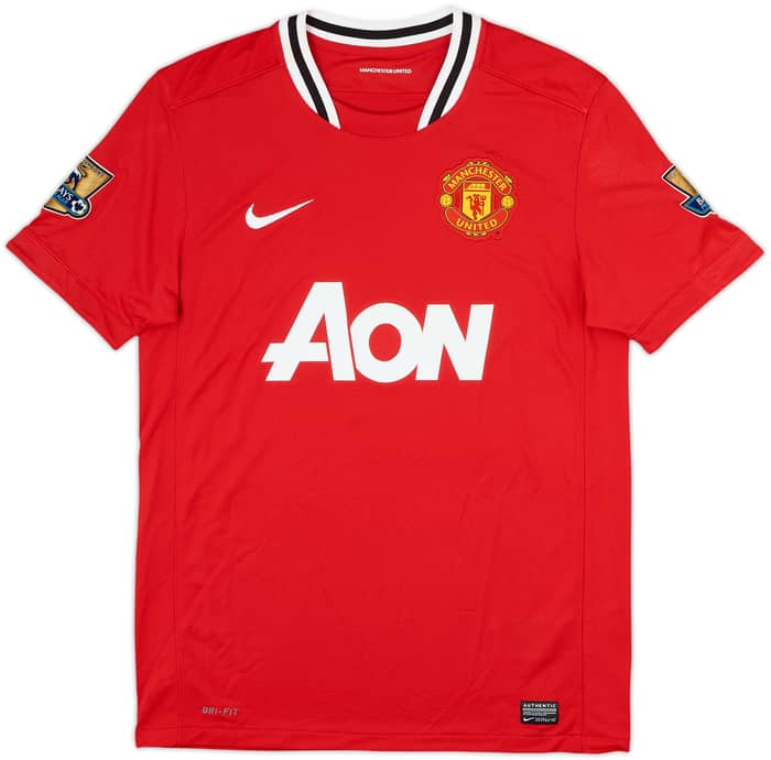 2011-12 Manchester United Home Shirt Nani #17 - 9/10 - (M)